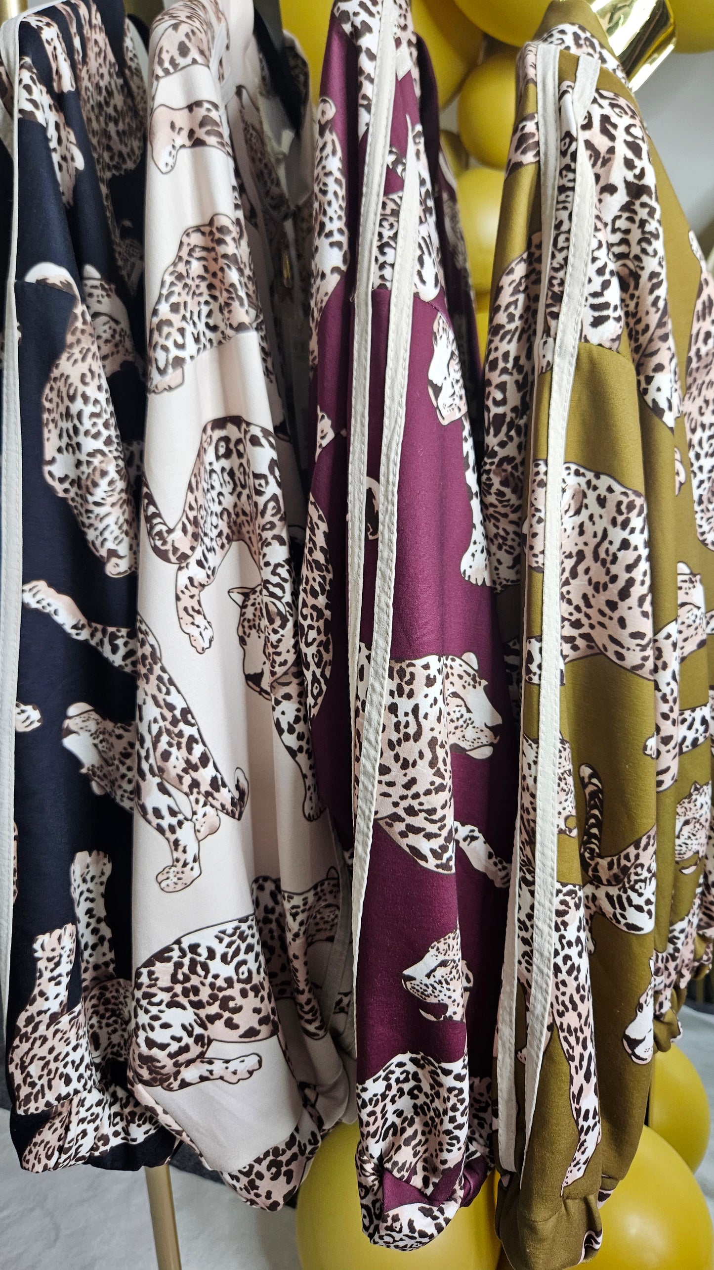 Liza Leopard Bomber Jacket - choose your colour (Oversized - fits 10 to Size 18)