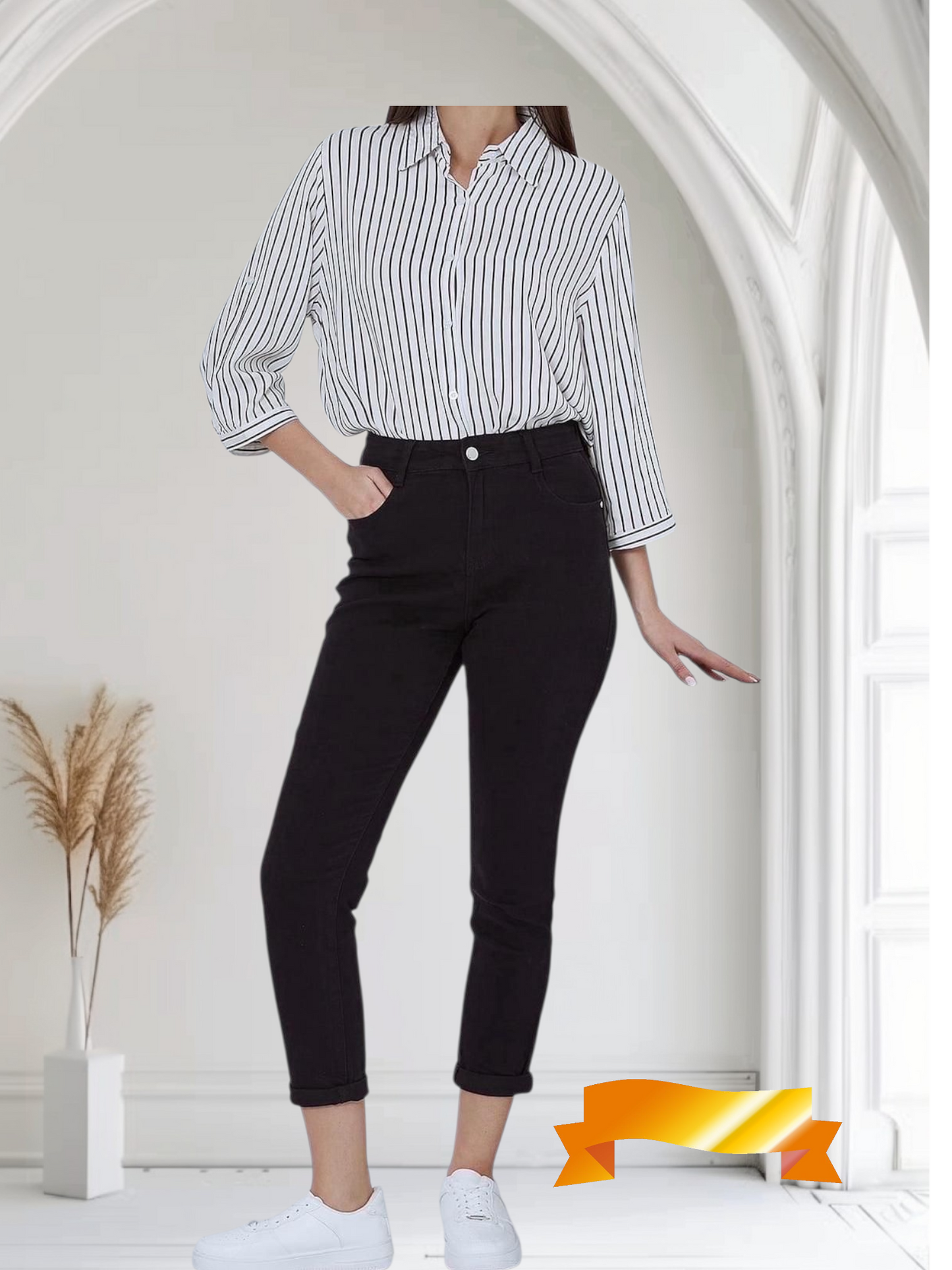 Mom Jeans (G Smack) - Black (choose your Size)